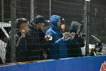 Hinchada del partido