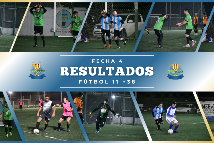 Portada para artículo Resultados fútbol 11 +38. Fecha 4.