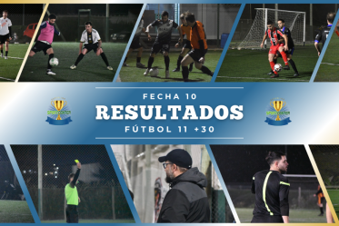 Portada para artículo resultados fecha 10 fútbol 11 +30