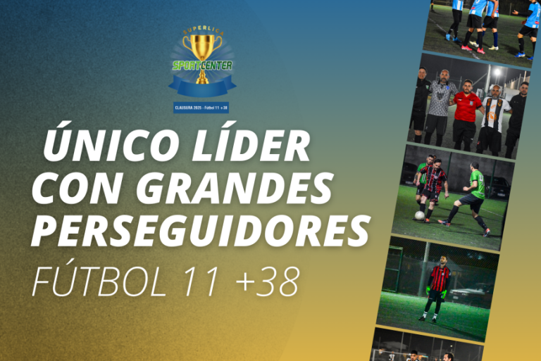 Único líder con grandes perseguidores en el Torneo +38