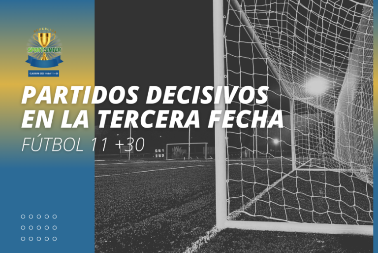 Tercera fecha del Fútbol 11 +30: partidos decisivos
